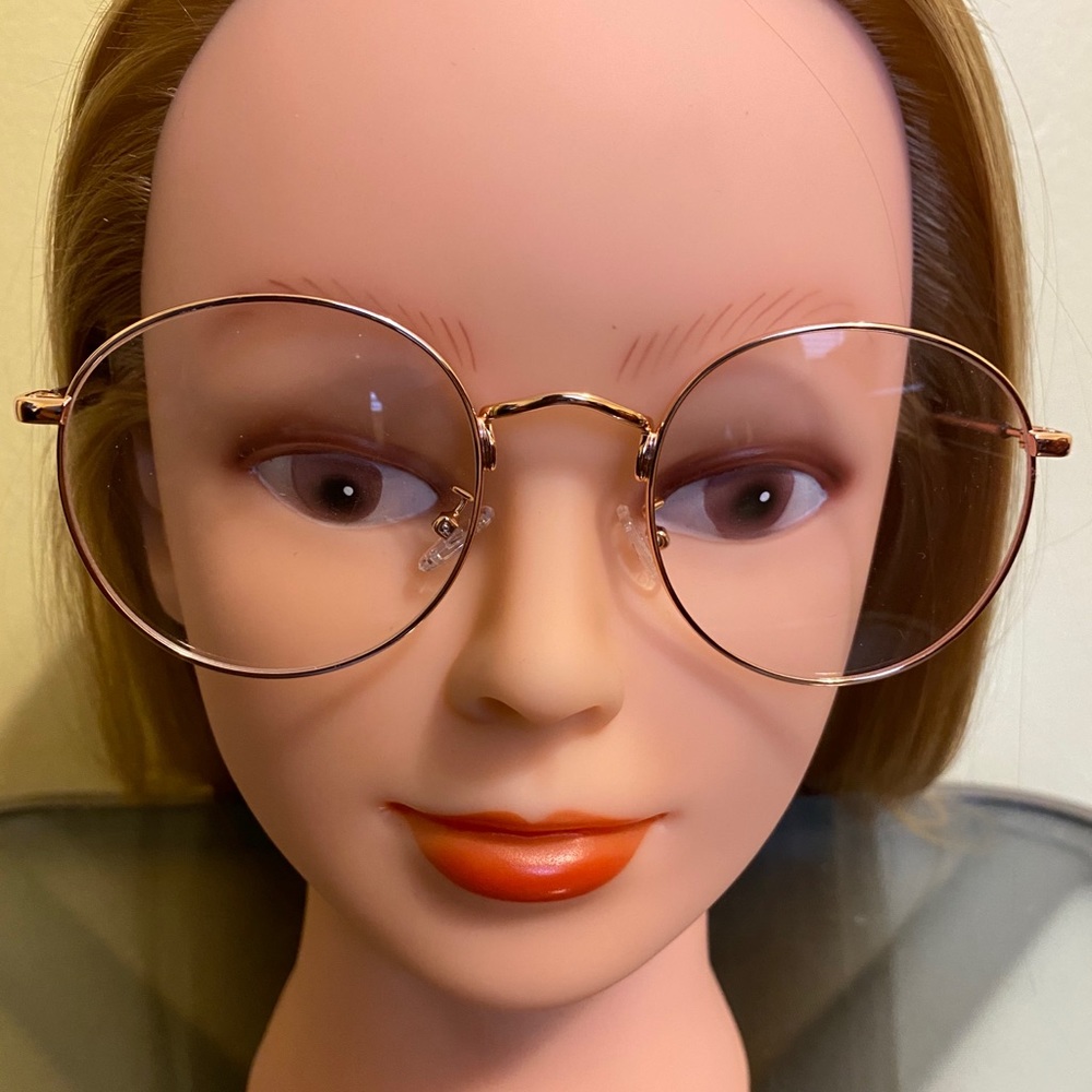 Clear Rose Gold Frames